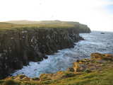 Cliffs at the island of Grímsey...