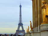 The Eiffel Tower and the palais de Chaillot...