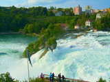 Rhinefalls seen from the left river bank...