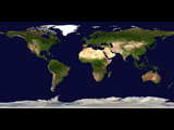 World map by satellite....
