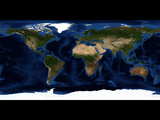 World map by satellite...